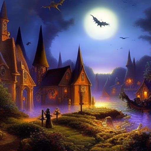 Spooky Halloween night