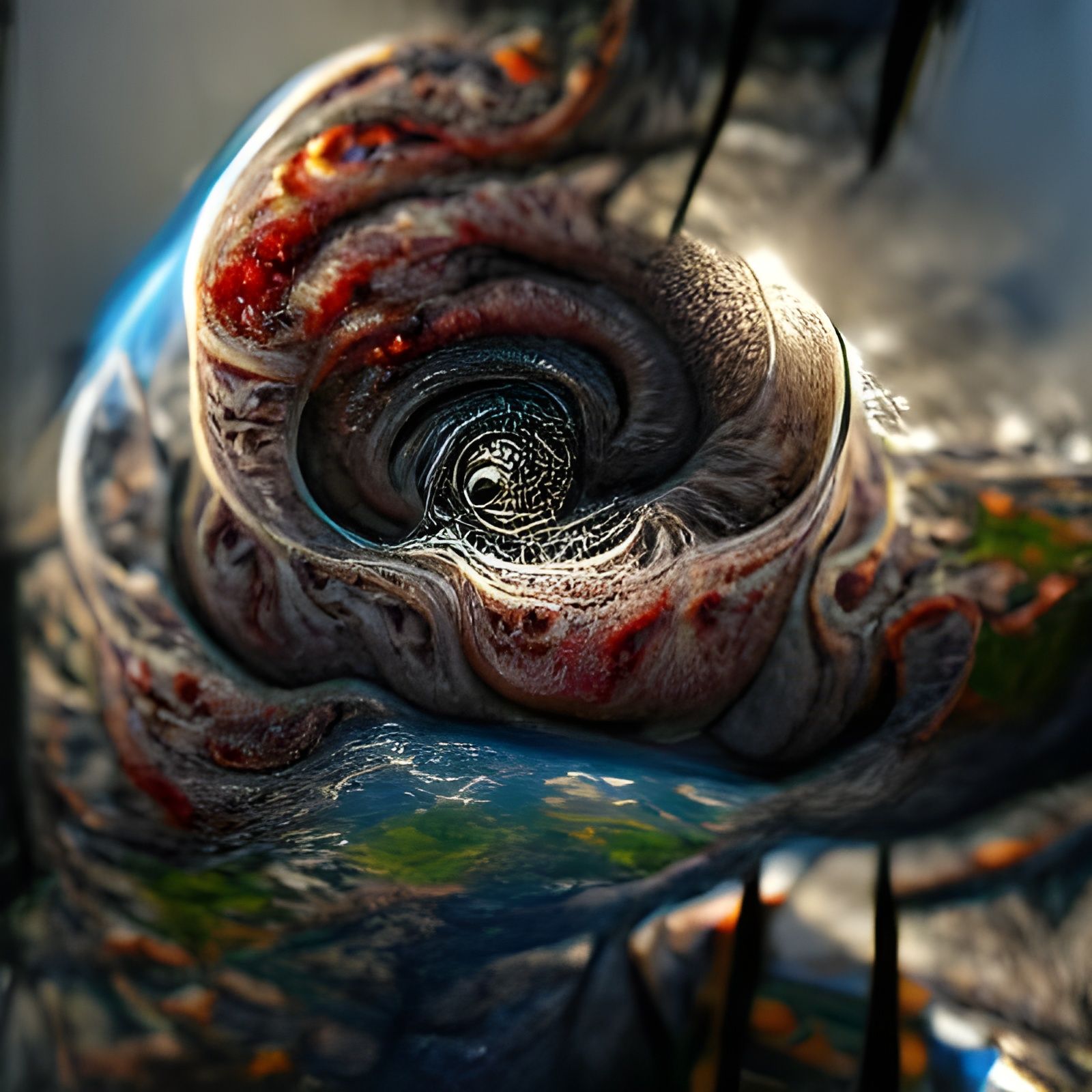 Sinister End of World: Hyper-Detailed Texture