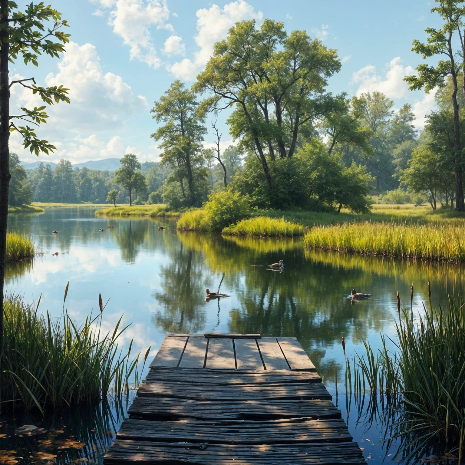 A Small Lake on the River