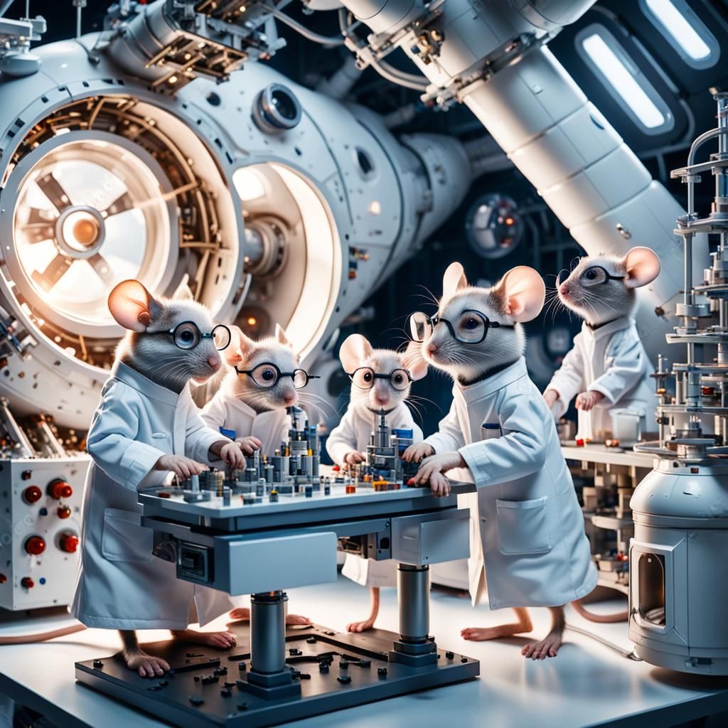 Mice Scientists Build Rocket in Laboratory