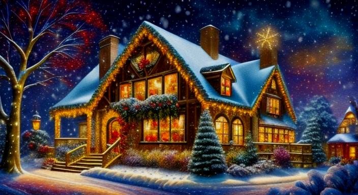 Festive Portrait of Jessica Claus, Santa's Wife