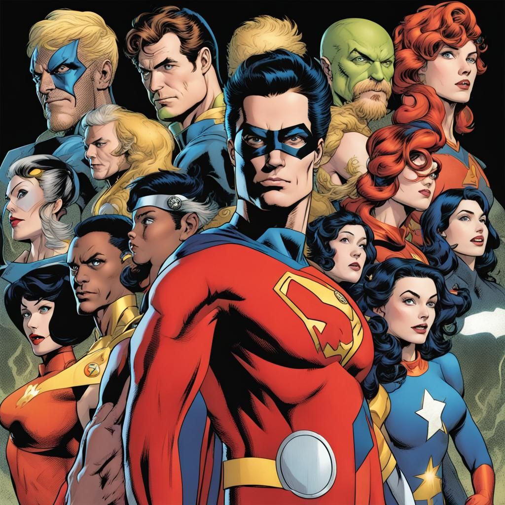 Heroic Legion of Super-Heroes Character Art