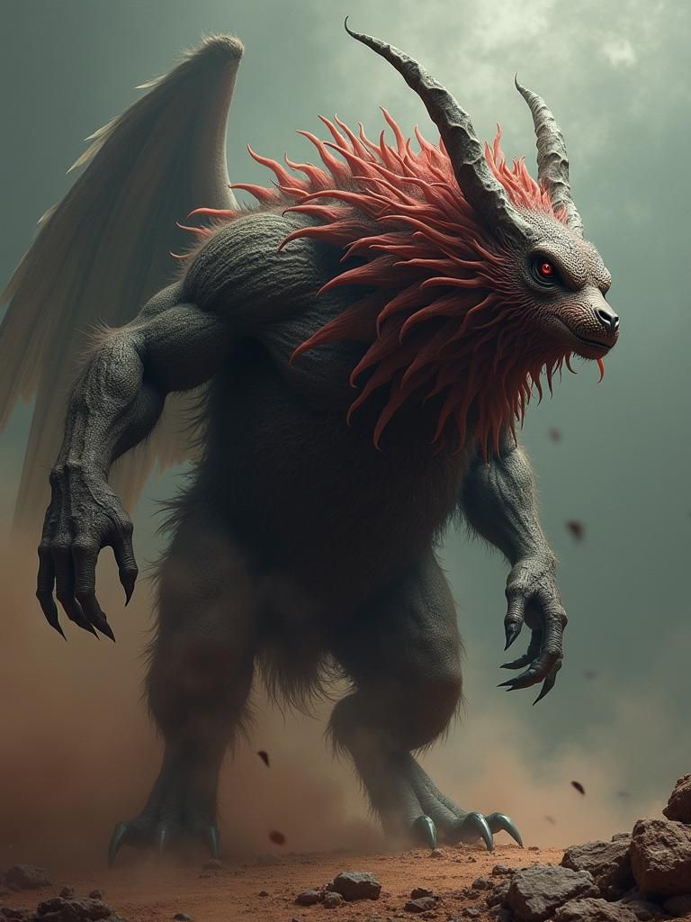 Dark Zoological Fusion: Political Extremist Concept Art