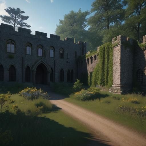 Epic Ancient Castle Grounds in 3D