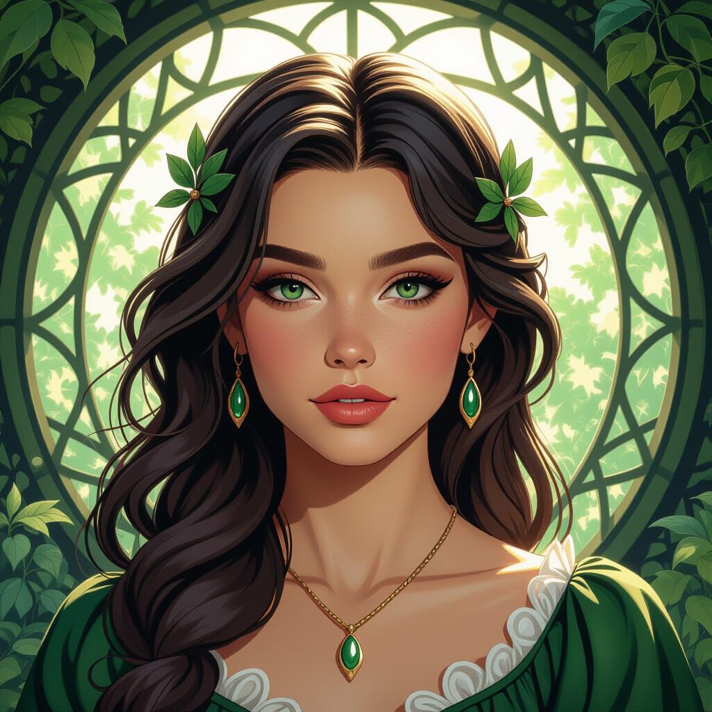 Fantasy Forest Portrait in Dynamic Lighting