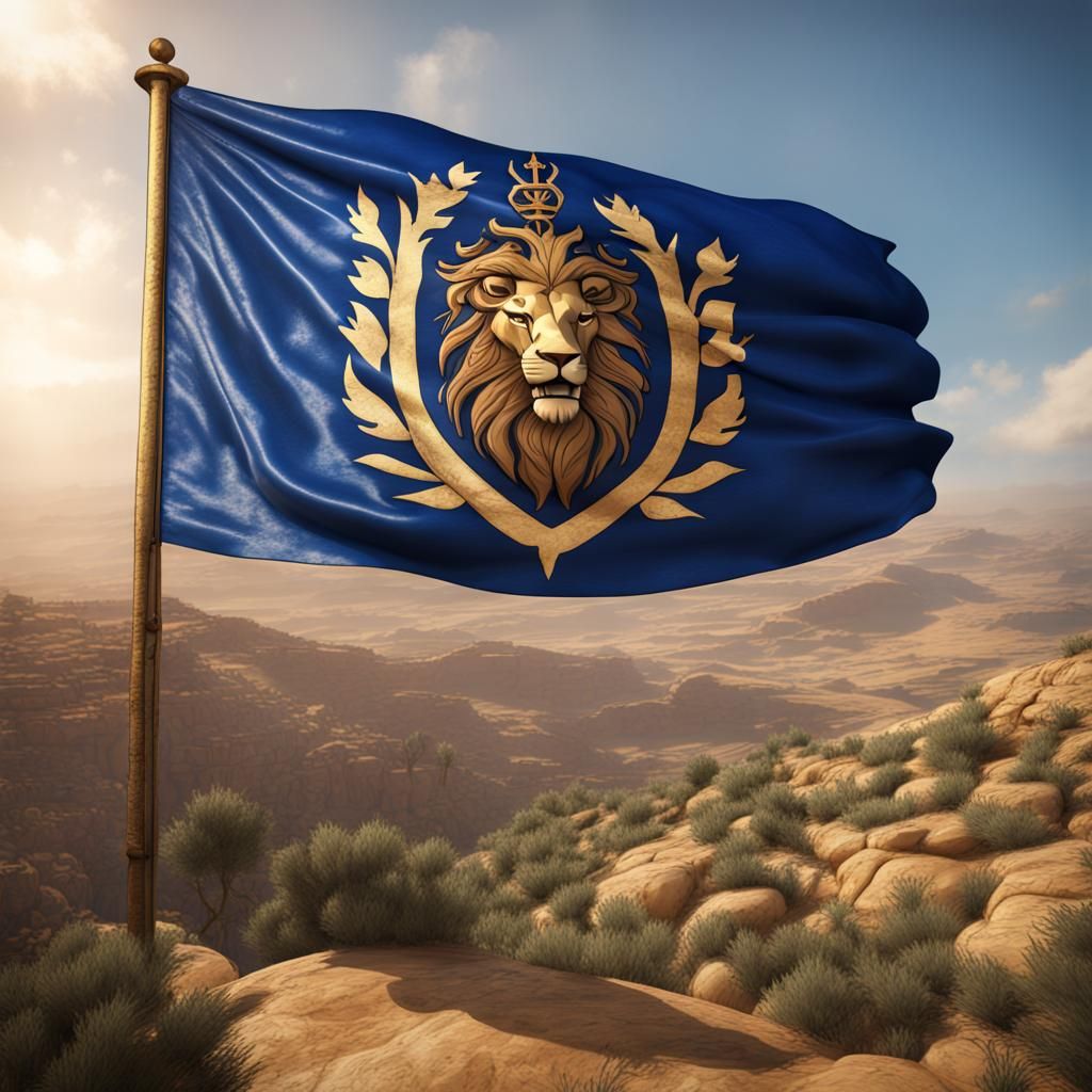 Lion of Judah Flag: Kingdom of Yasharahala