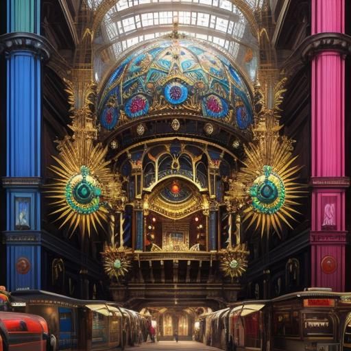 Fractal Funfair in Detailed 3D Render