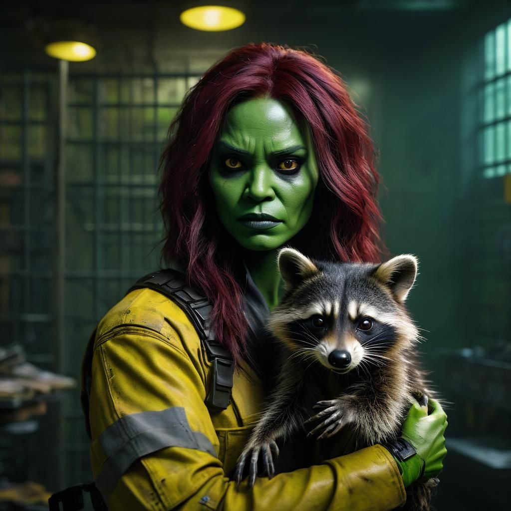 Gamora and Rocket