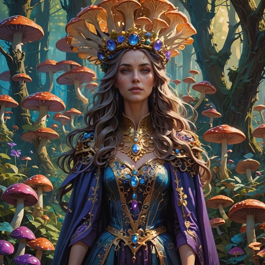 Fantastical Portrait of a Pretty Lady