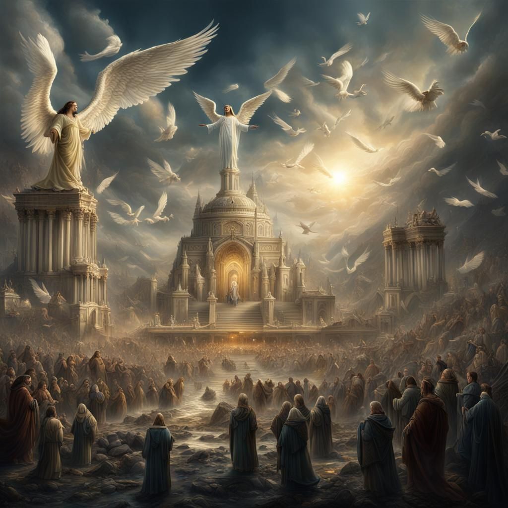 Epic Angelic Host: A Digital Matte Painting