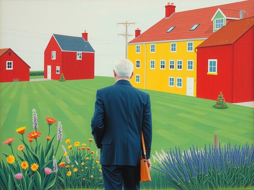 Vibrant California Landscapes in David Hockney's Signature S...