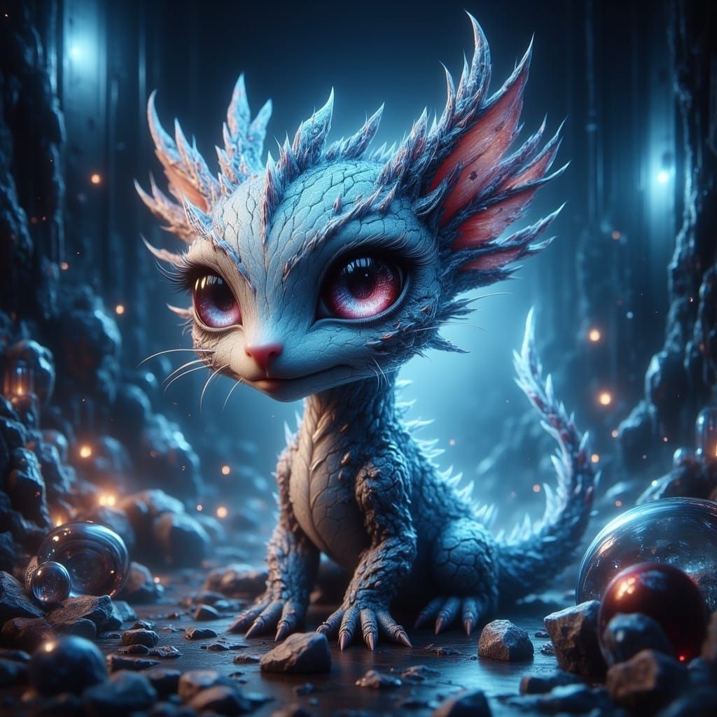 Whimsical Glass Jewelry Box Dragon