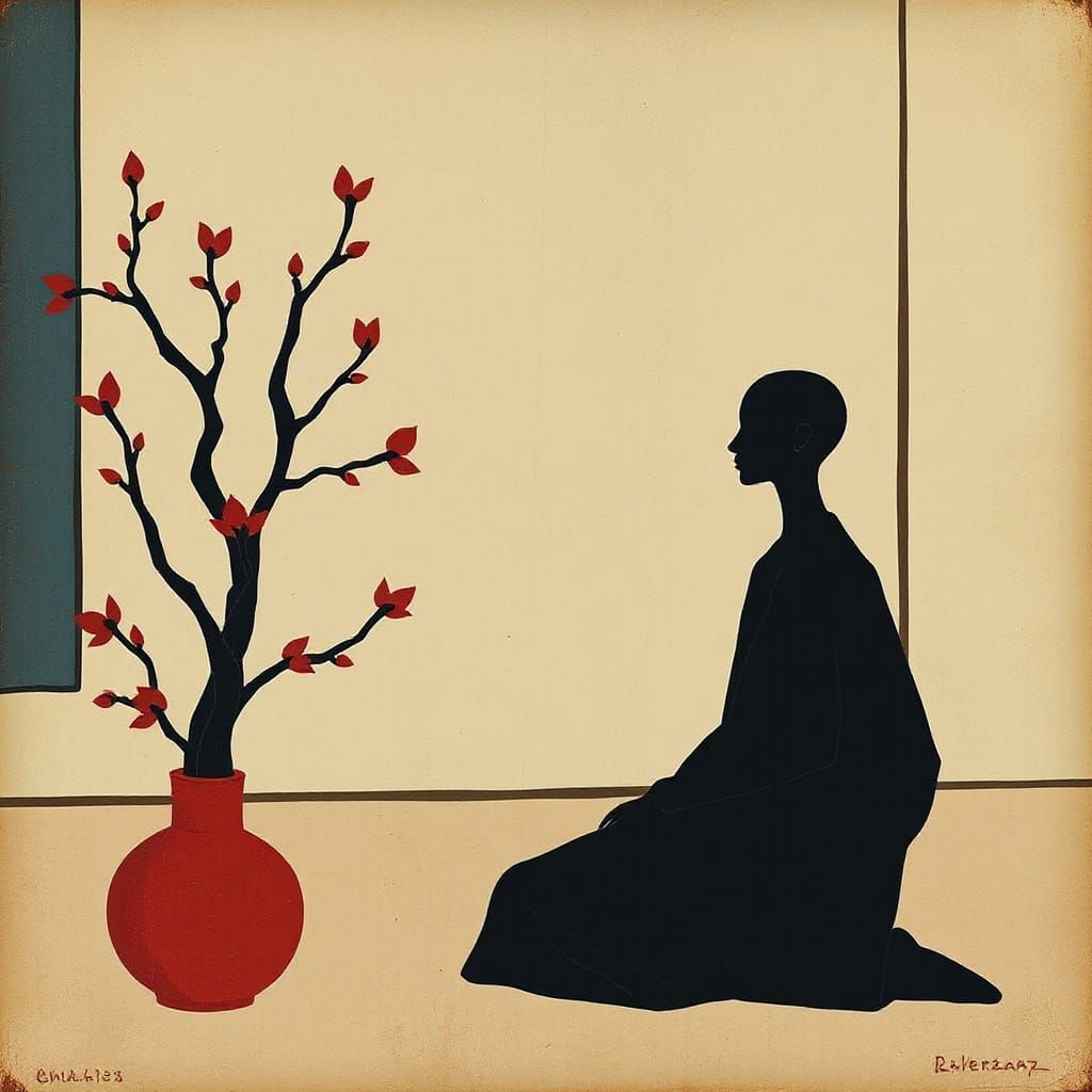 Contemplative Image in Émile Bernard's Cloisonné Style