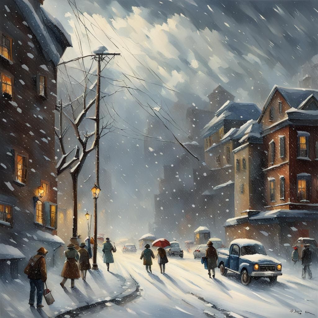 Heavy Snow Storm Visualized