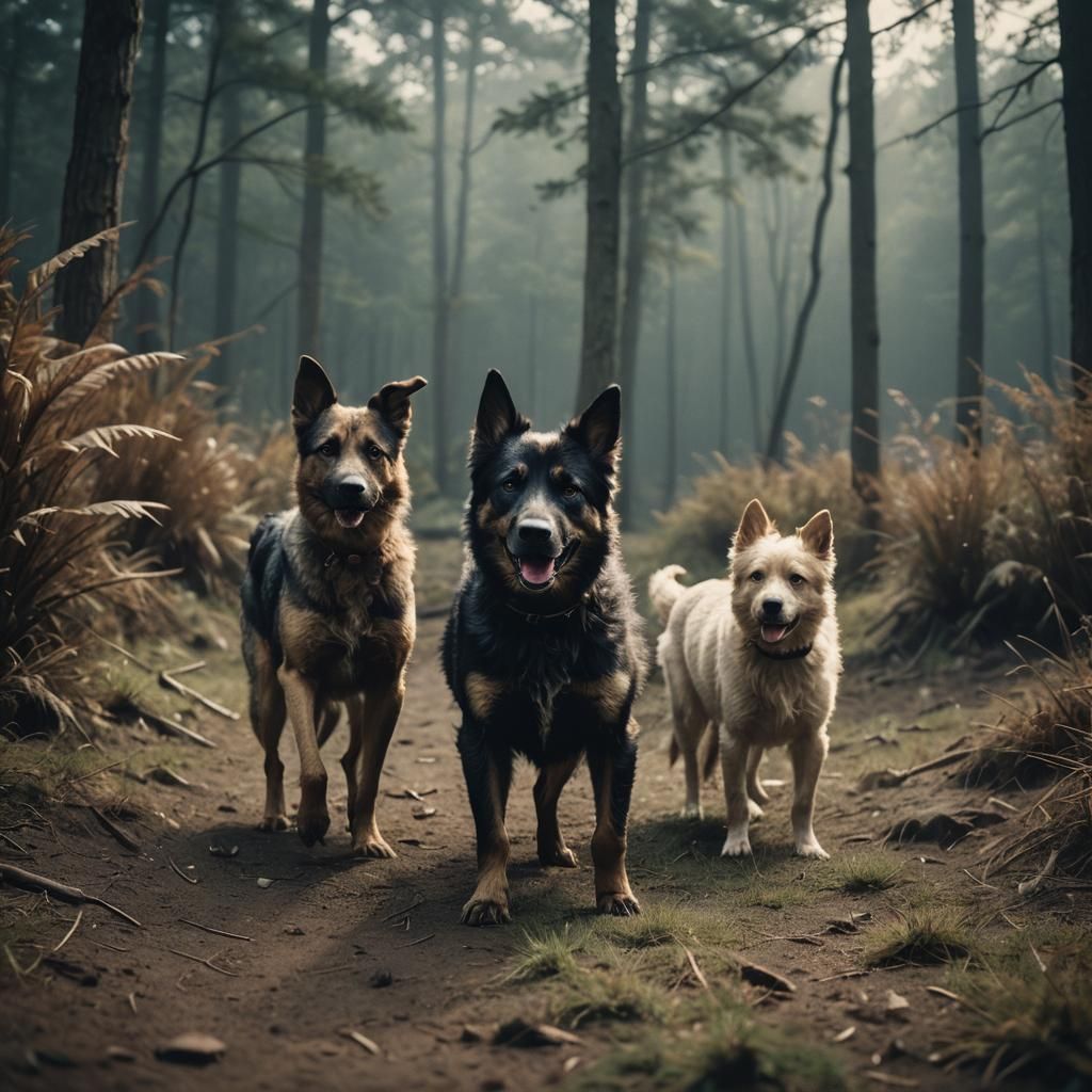 Cinematic Dogs: A Film Still Masterpiece