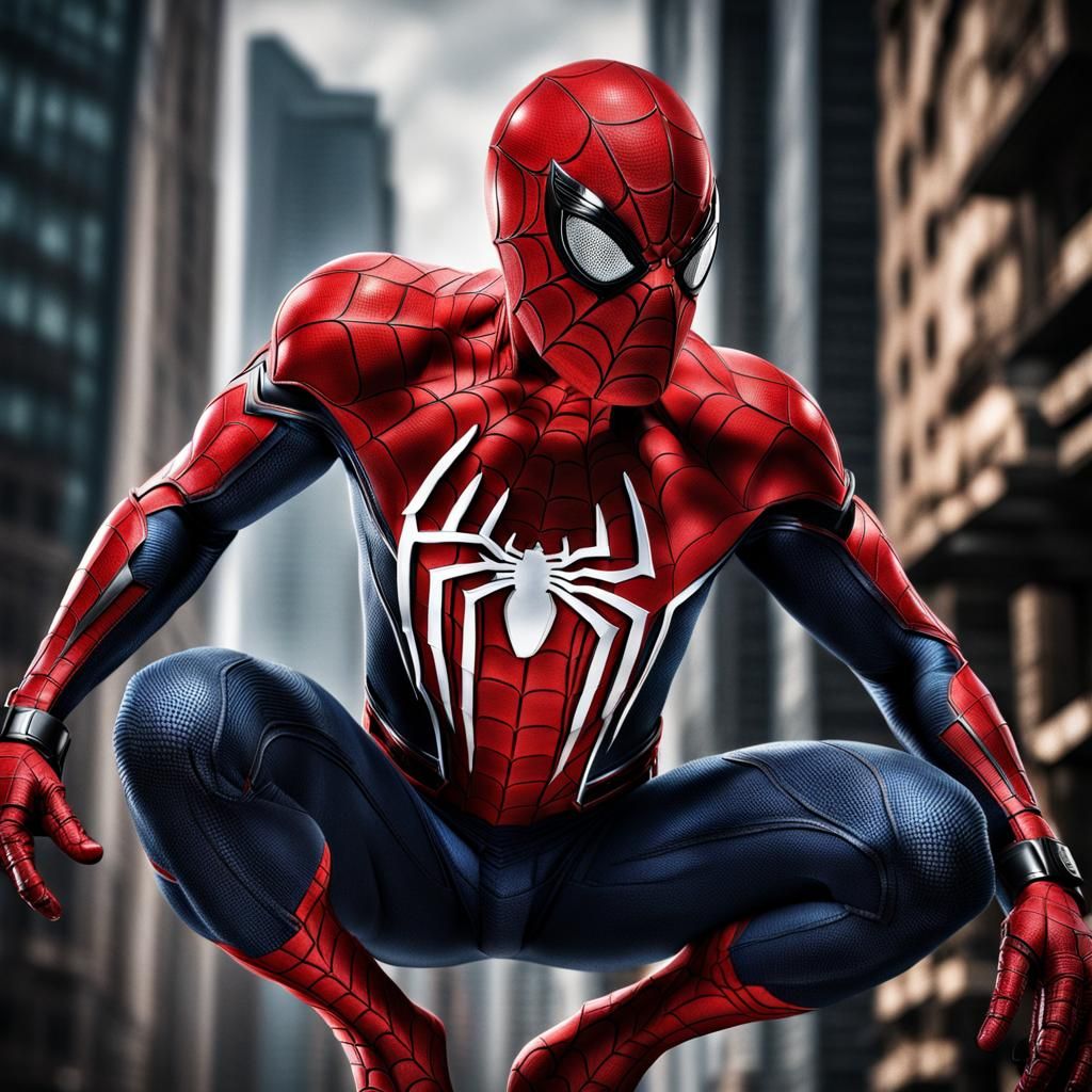 Hyperrealistic Spider-Man with Intricate Details
