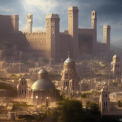 Fantasy Medieval North African Coastal City