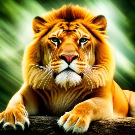 Majestic Liger in Heavenly Sunshine