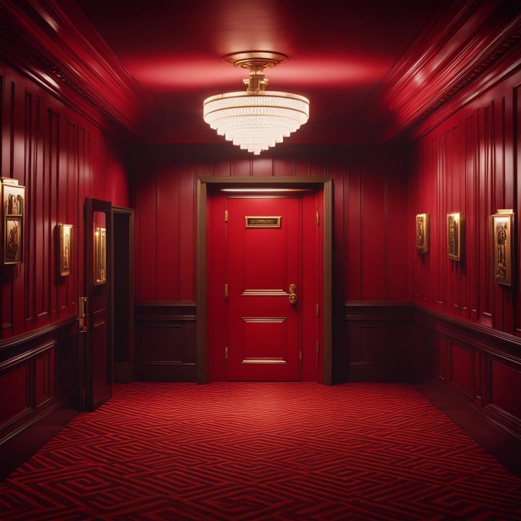 The Shining Blood Elevator in Warhol Style