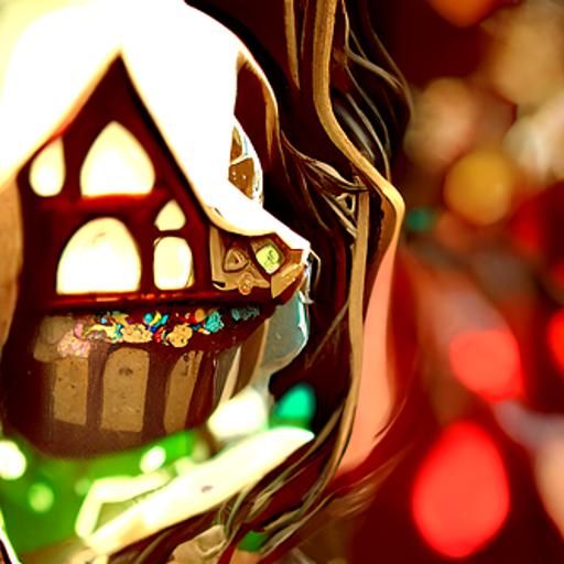Hyperdetailed Gingerbread House Portrait in Unreal Engine