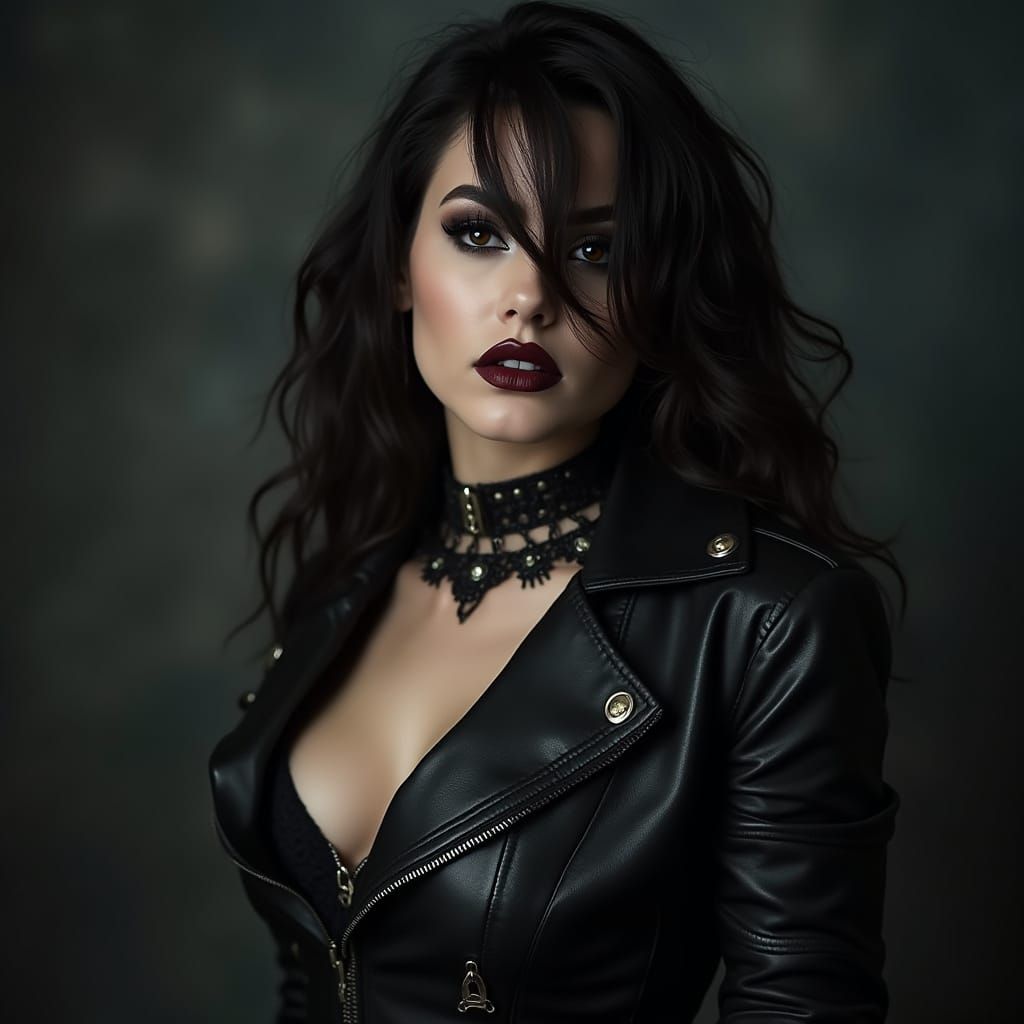 Beautiful Woman in Gothic Style