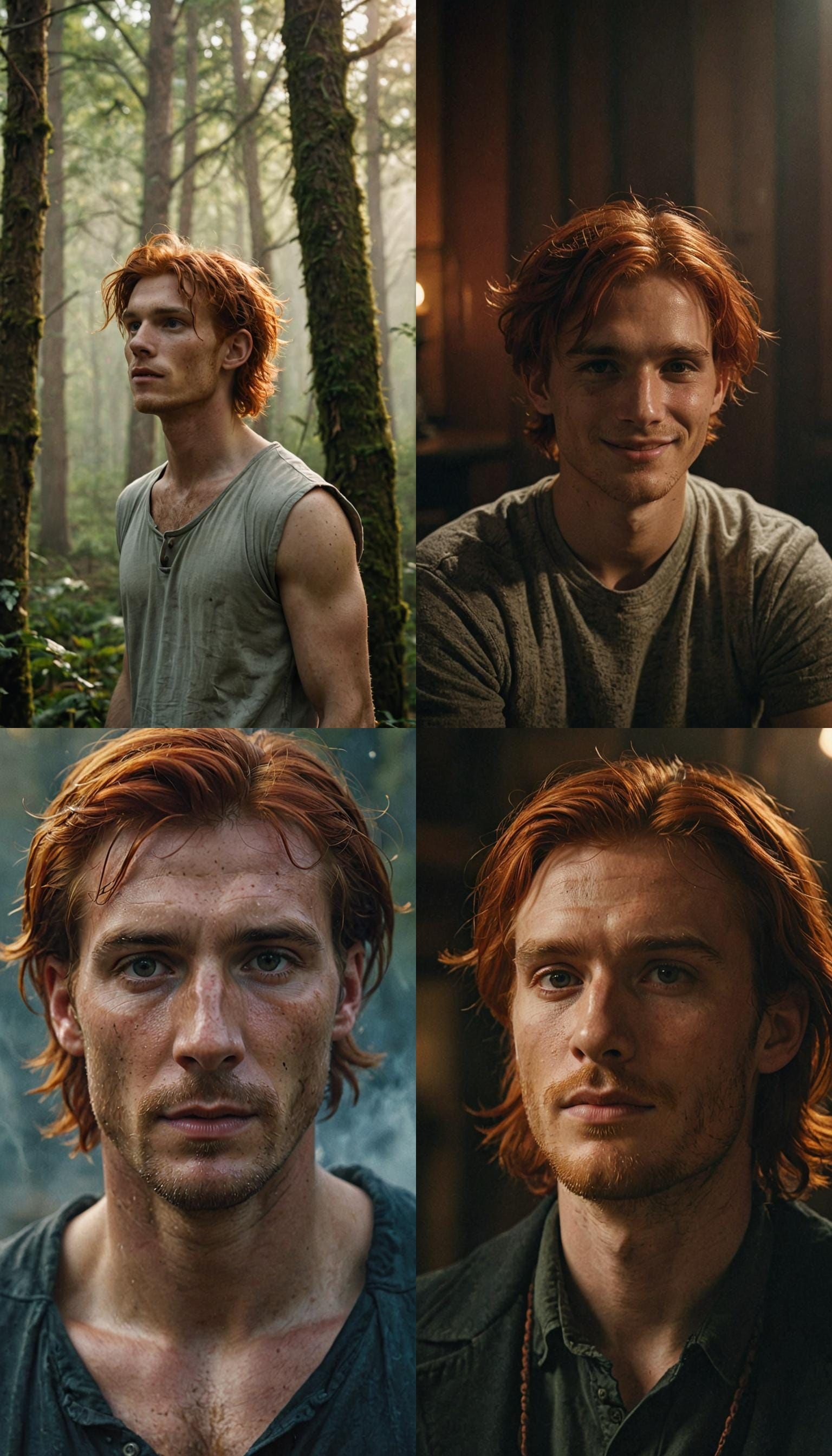 Young Sorcerer Portrait in Cinematic Style