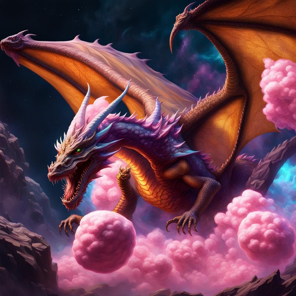 Dragon's Space Flight: A Dark Fantasy Concept