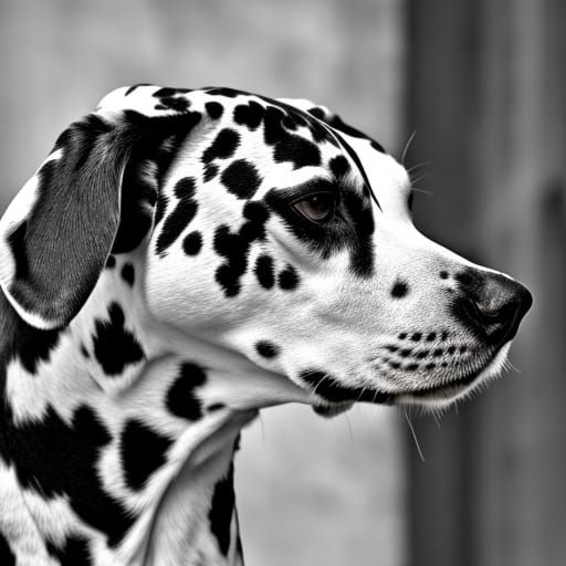 Hyperrealistic Dalmatian Portrait in High Definition