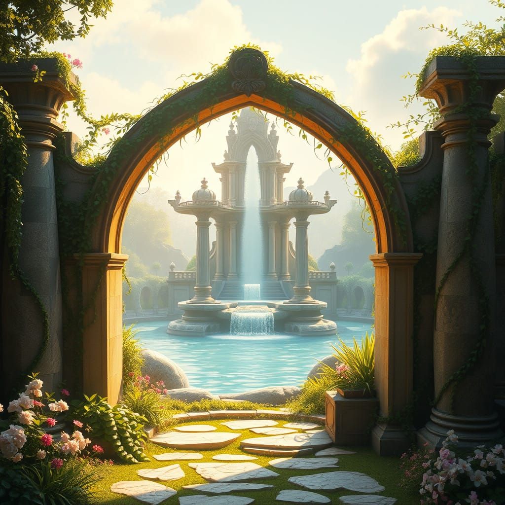 Whispers of Eternity: A Mysterious Gateway to the Fountain o...