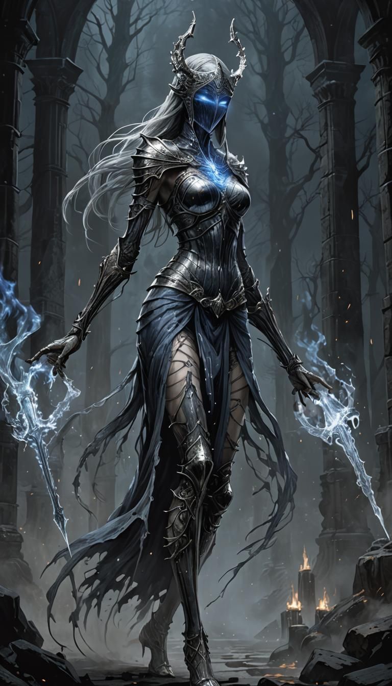 Dancer of the Boreal Valley: Ethereal Gothic Art