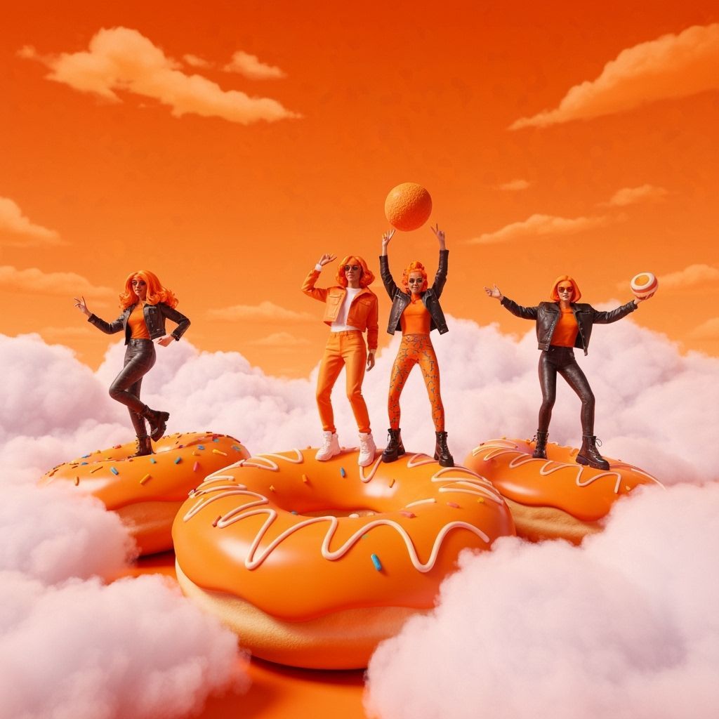 Orange Barbie Donut Dance: LaChapelle Style