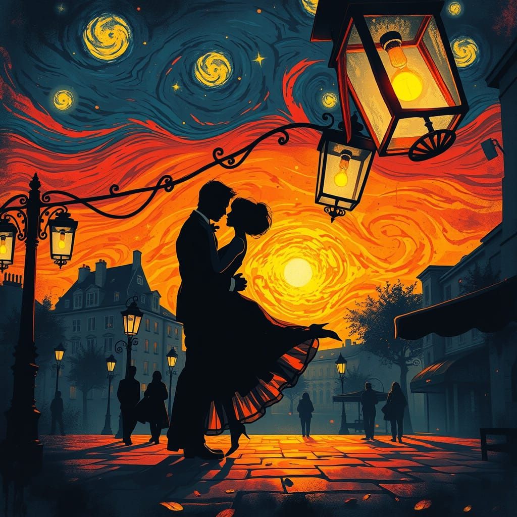 Silhouette Art: Amoureux pour toujours