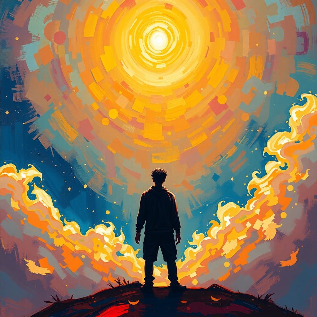 Enigmatic Figure in Ethereal Light