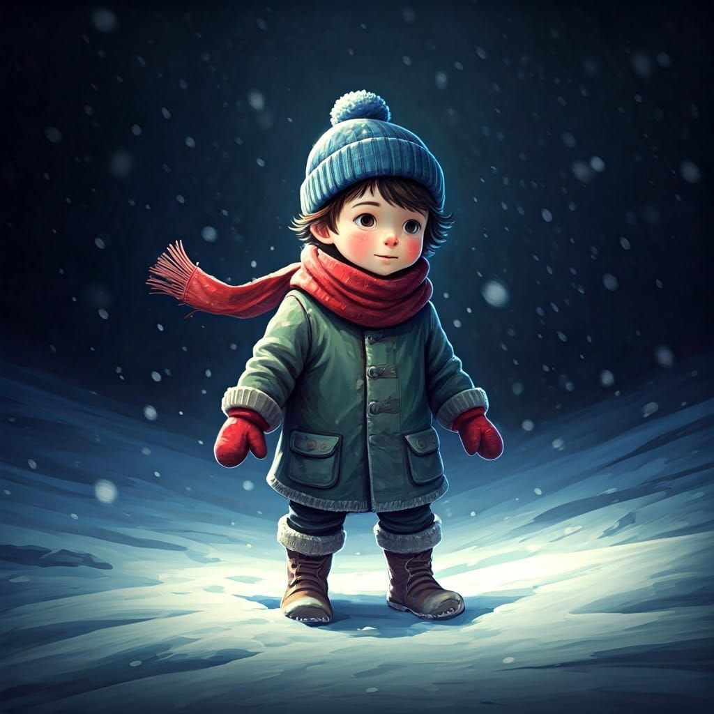 ילד בשלג 3