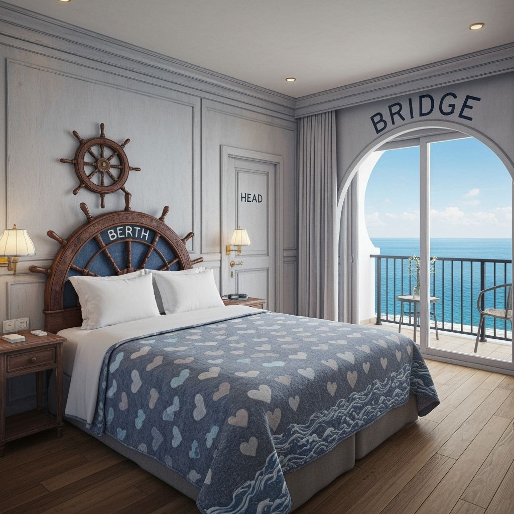 Cozy Nautical Hotel Suite with Sea View
