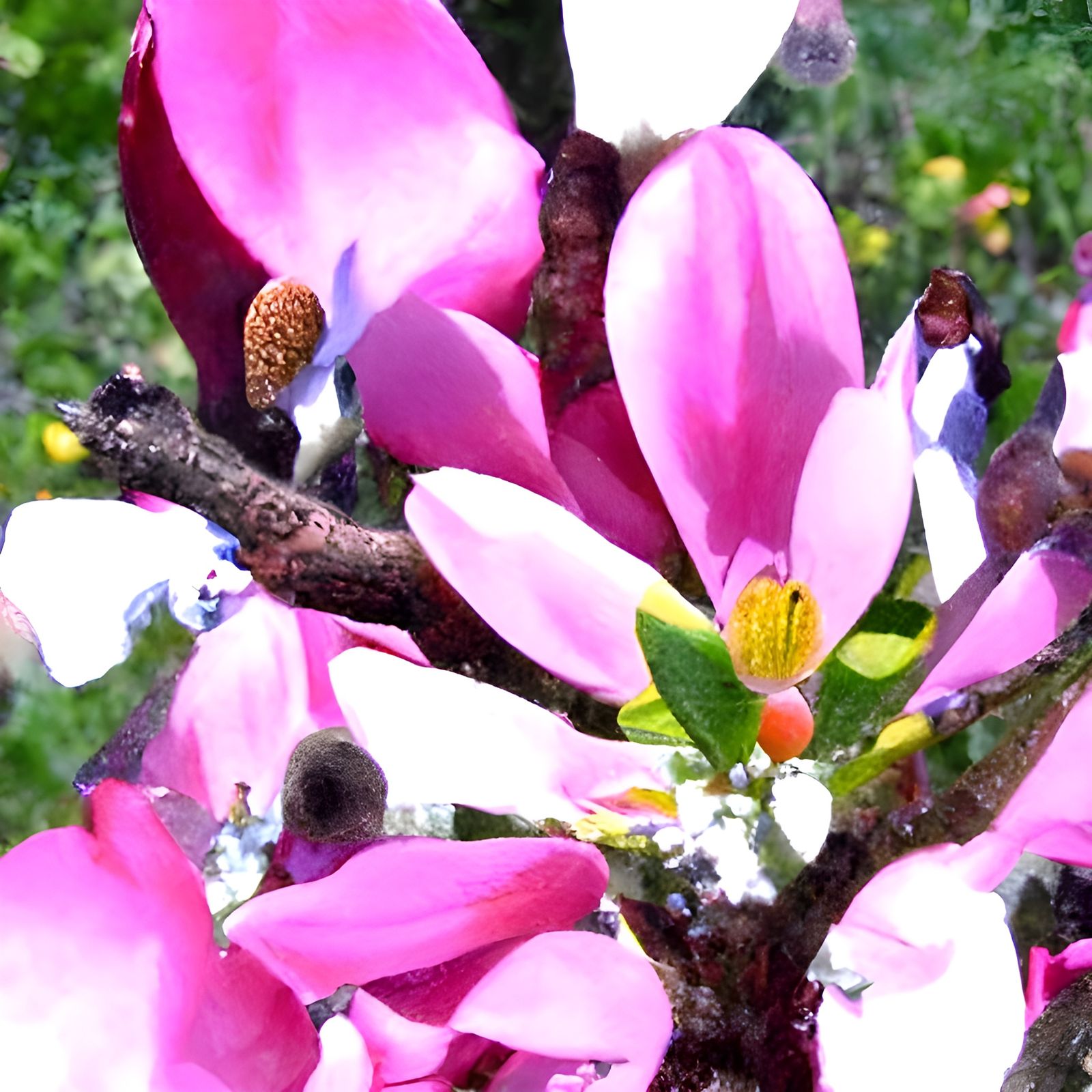 Pink Magnolia Flowers