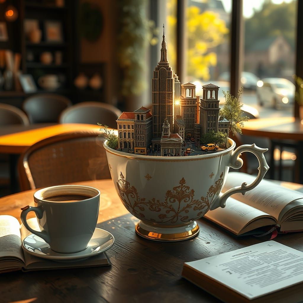 City in Teacup: A Whimsical Microcosm