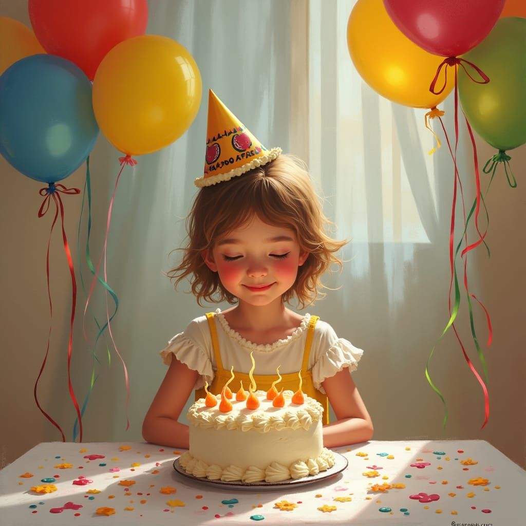 Sentimental Birthday Celebration in Rockwell Style