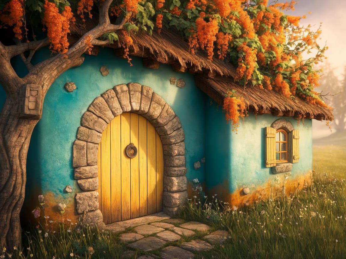 Whimsical Cottage in Dreamy Fairytale Style