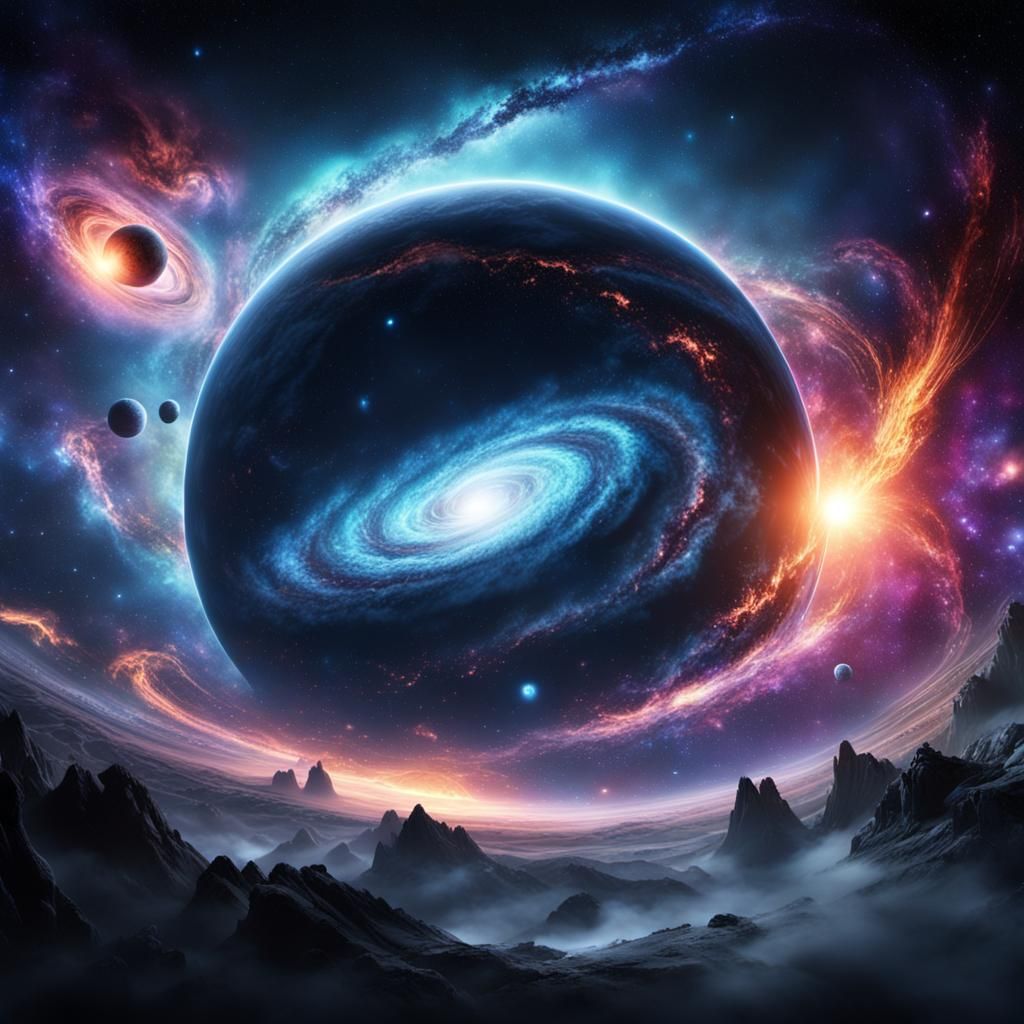 Epic Galaxy Digital Matte Painting in 8k