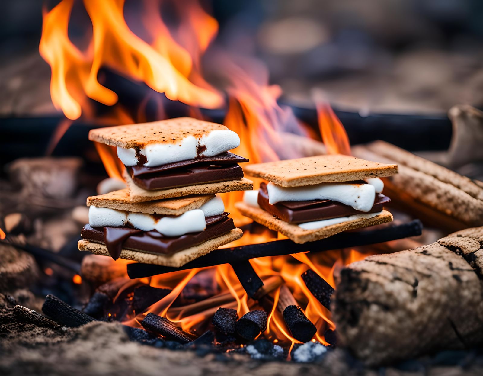 S'mores over Campfire: Professional Photography