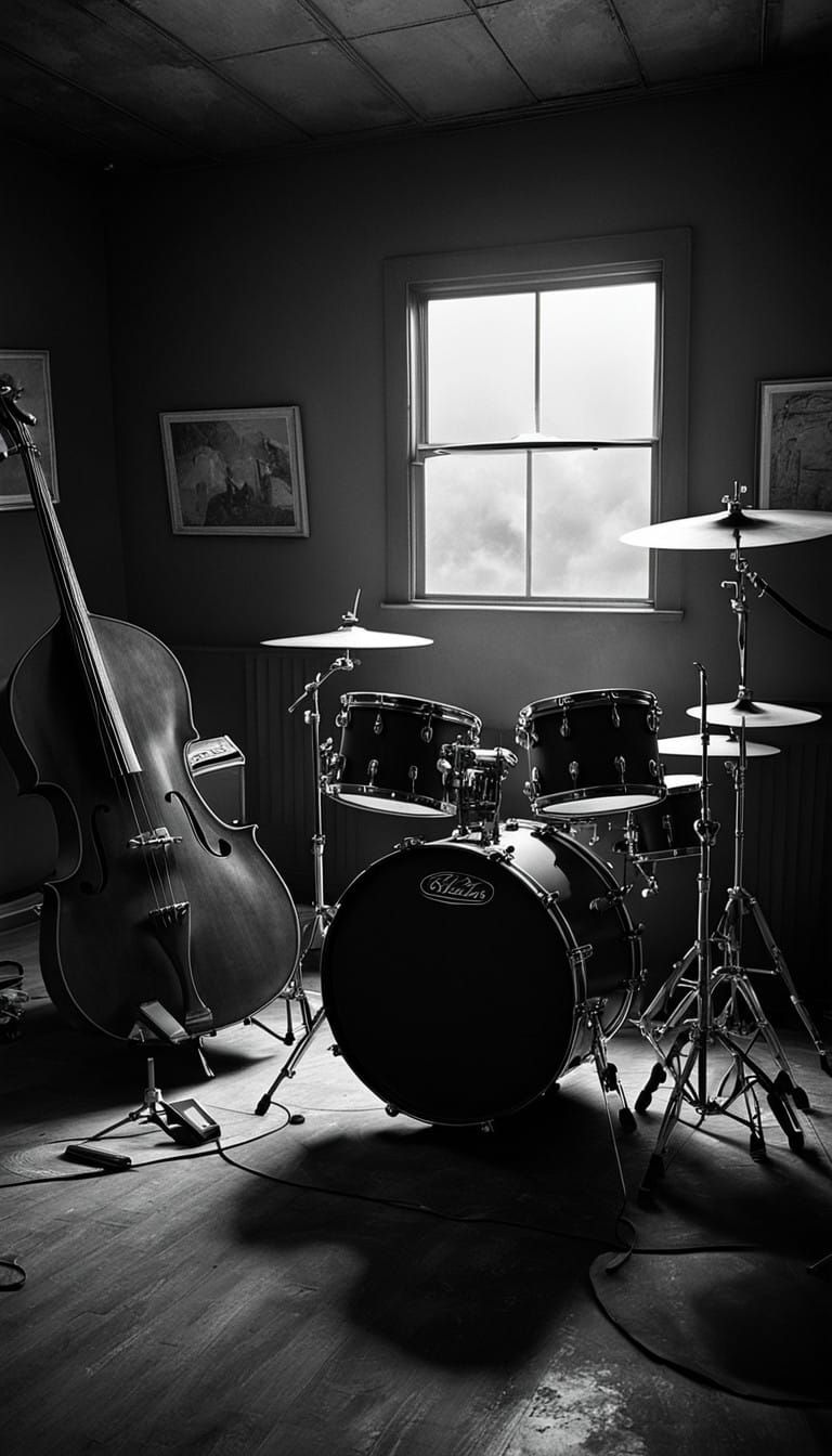 Vintage Recording Studio Captured in Nostalgic, Moody Light