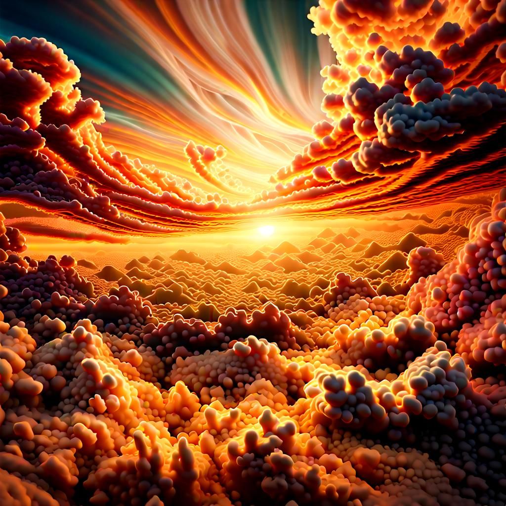 Surreal Elemental World in Cinematic Lighting