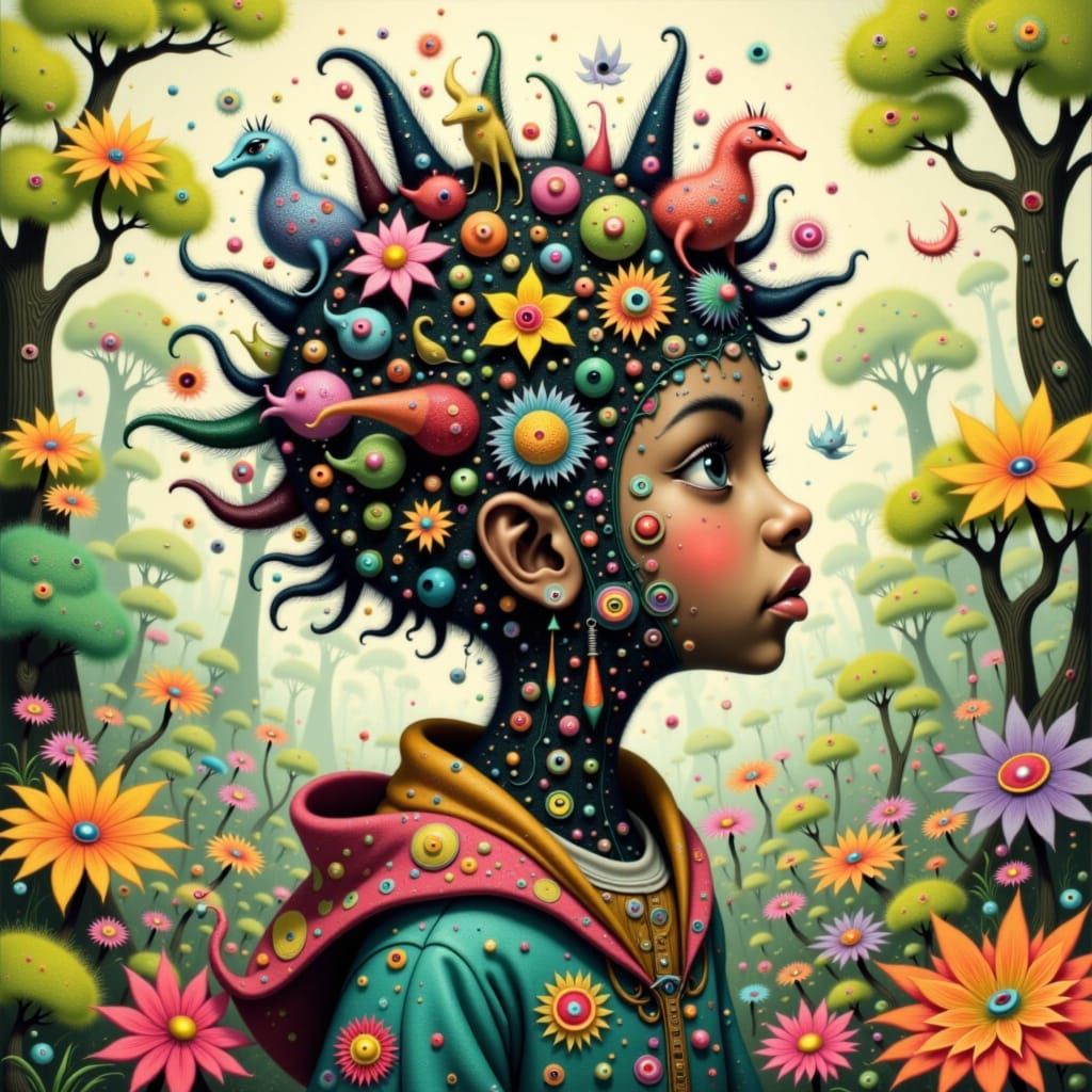 Whimsical Forest Adventure: A Maurice Sendak Dream