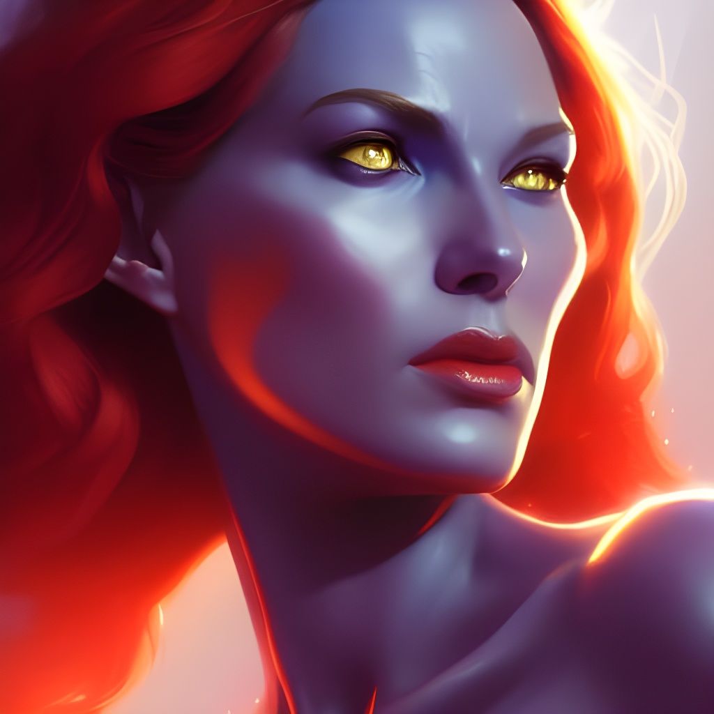 Mystique of the X-Men: Elegant Villain Portrait