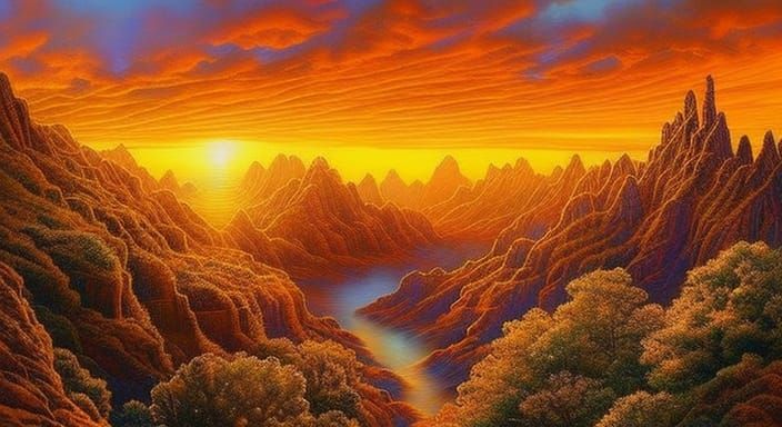 orange sunset