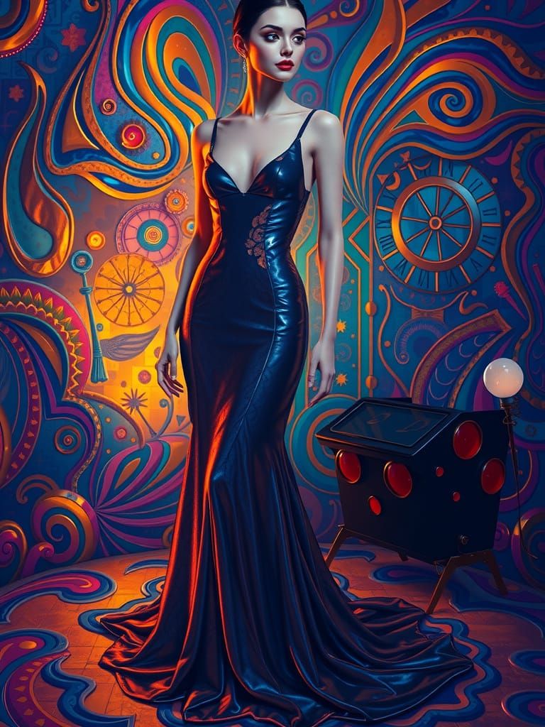 Psychedelic Surrealism in Hyperrealistic 3D Render