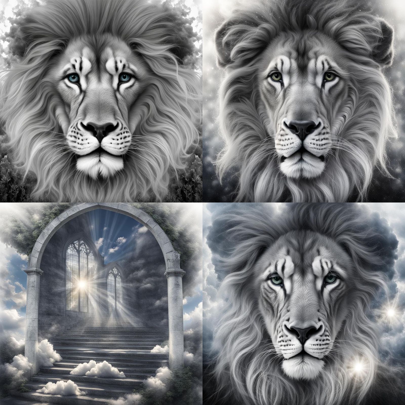 Ethereal Sunlight Beams Through Divine Clouds