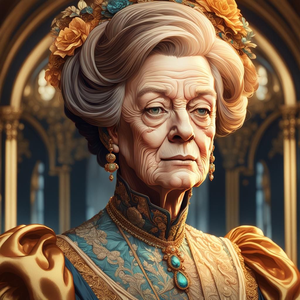 Victorian Lady Portrait in Greg Rutkowski Art Style