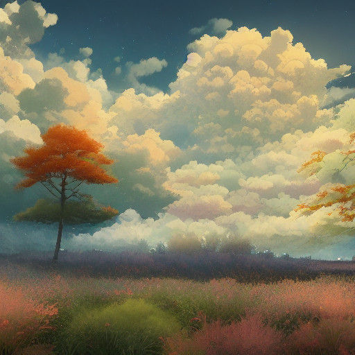 Surreal 3D Anime Concept Art: Heavenly Realm